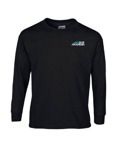 Gildan Ultra Cotton 10.1 oz. Long Sleeve T-Shirt, Black