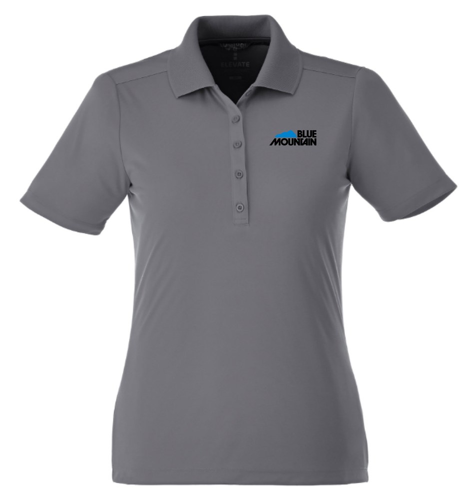 Ladies Dade Short Sleeve Polo, Steel Grey